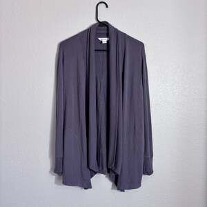 Athleta Pranayama Restore Wrap Cardigan in Dusk Violet, Buttery Soft